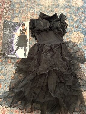 Wednesday Addams Halloween Costume without belt. Child 8-10 Spirit Halloween